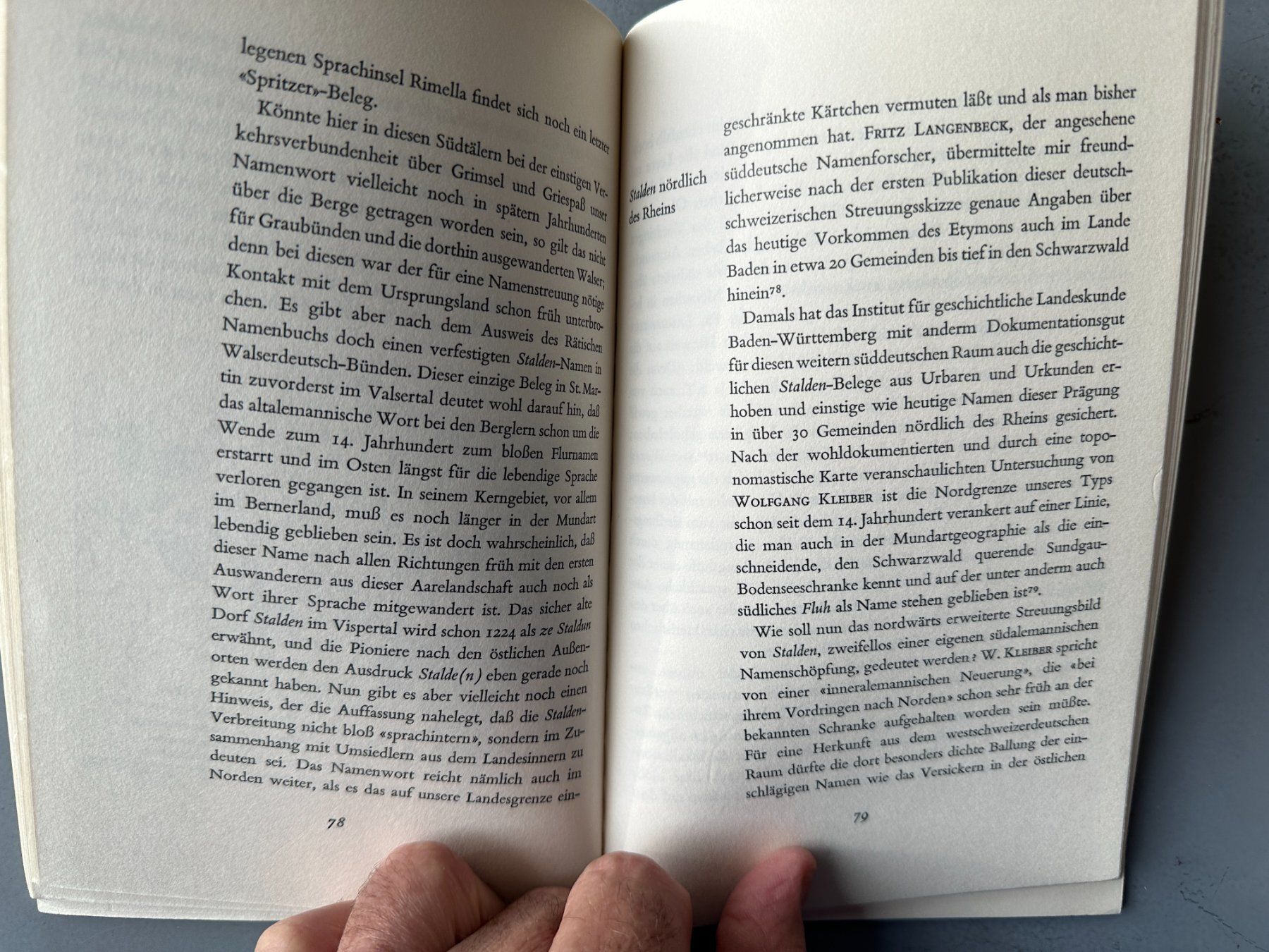 Libri: Paul Zinsli: Ortsnamen. – Usato da Zürich venduto da allp 4