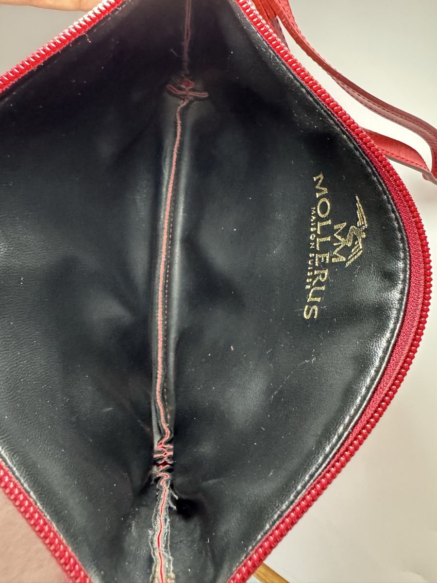 Maison Mollerus Borse da donna: Original Maison Mollerus Große Pochette Rot – Usato da Vionnaz venduto da b_f_d_r_g 2