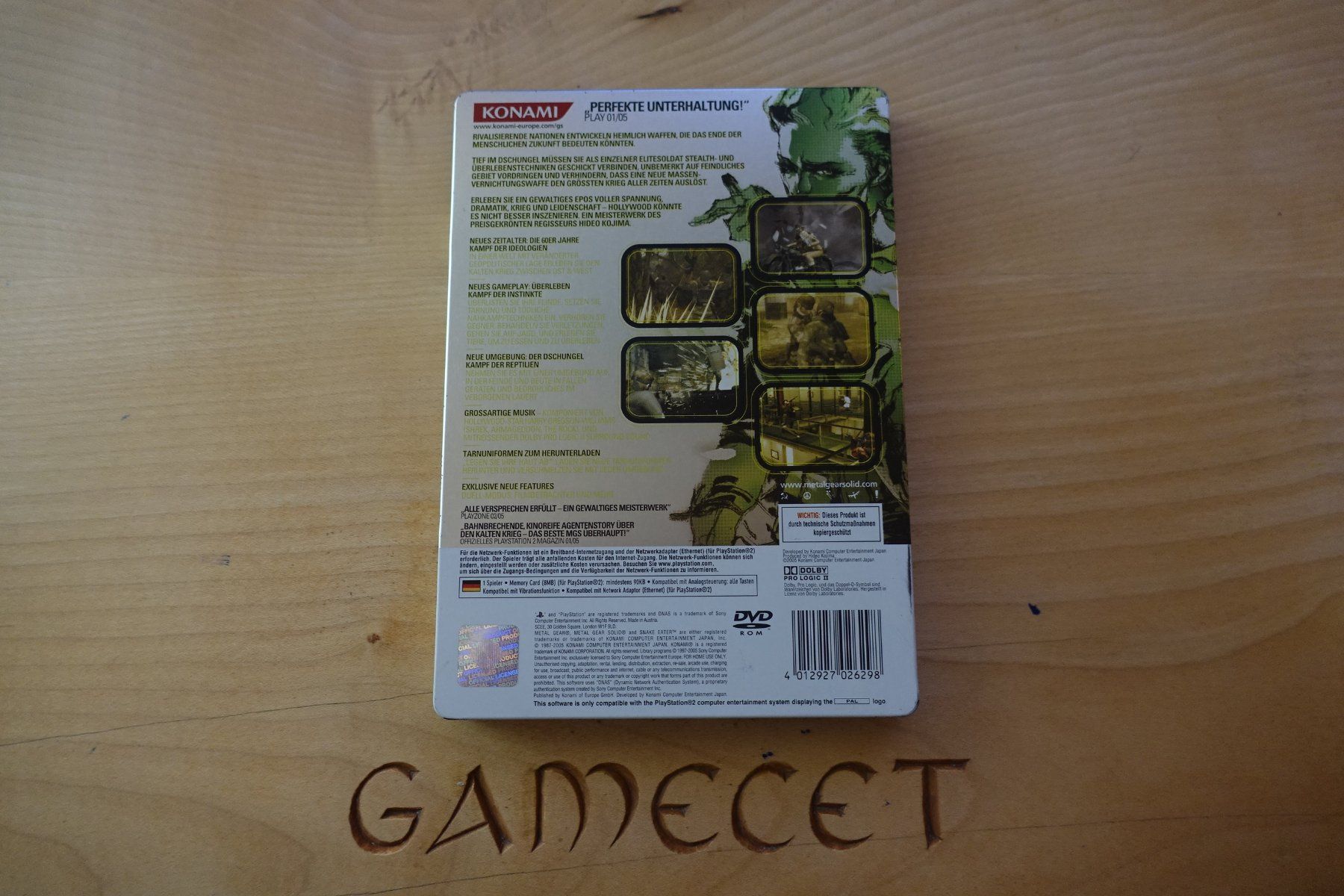 Sony Giochi: Metal Gear Solid 3: Snake Eater - Steelbook – Usato da Steinach venduto da Gamecetch 2