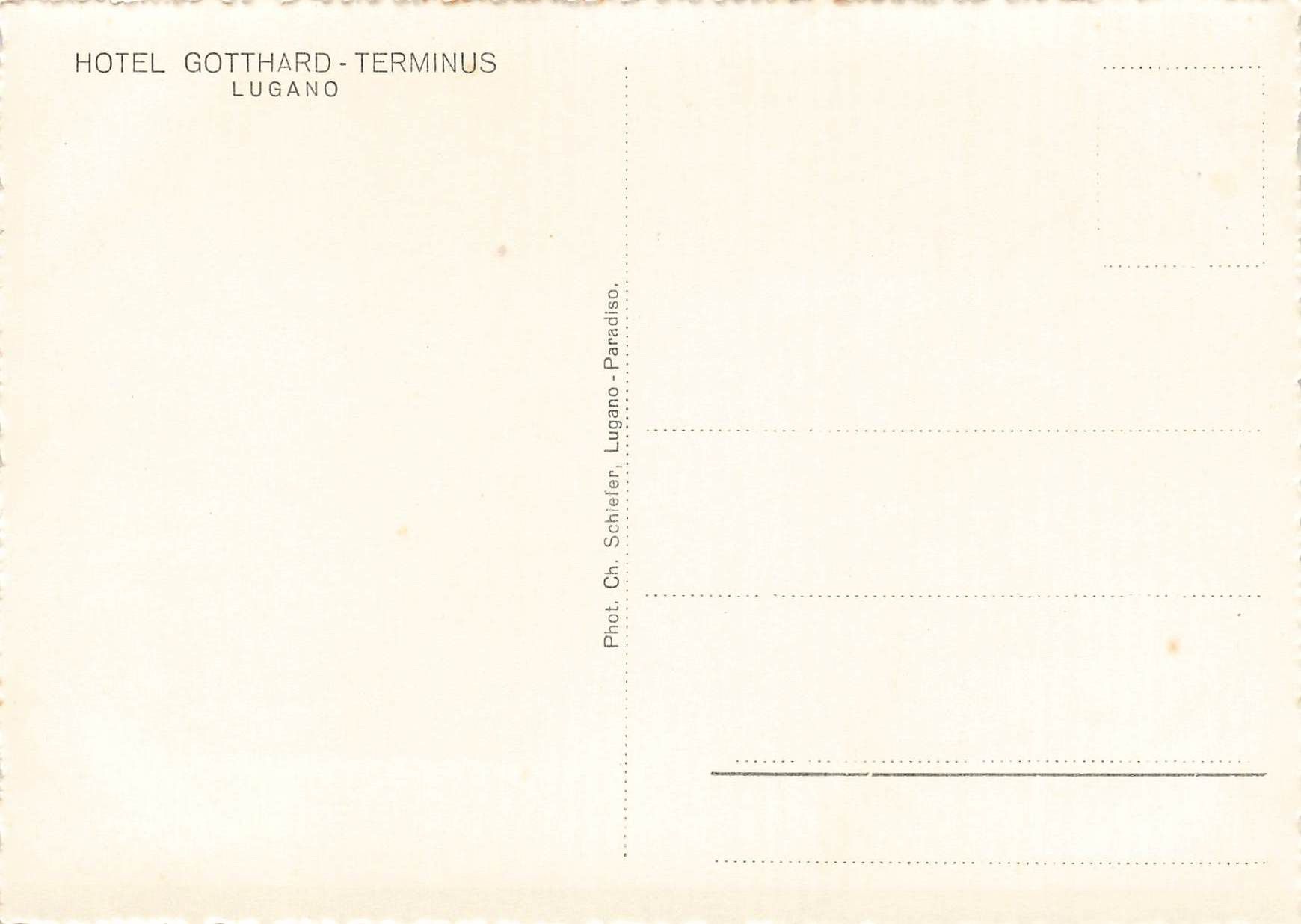 Cartoline postali: Lugano hotel gotthard terminus G – Usato da Biasca venduto da Blenio71 1