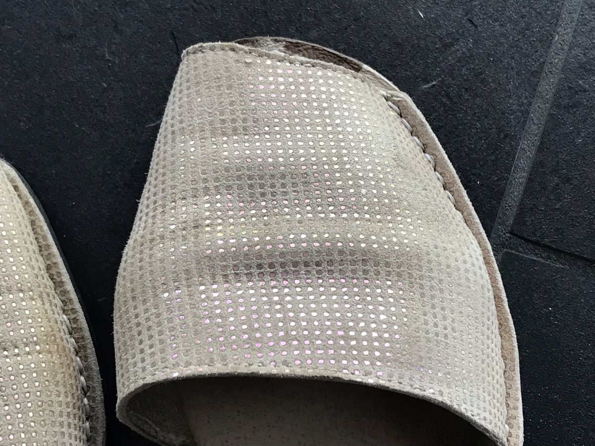 Damenschuhe: Menorca Sandalen beige-perlmuttfarben, Gr. 37 – Gebraucht aus Bremgarten AG von Belana0 5