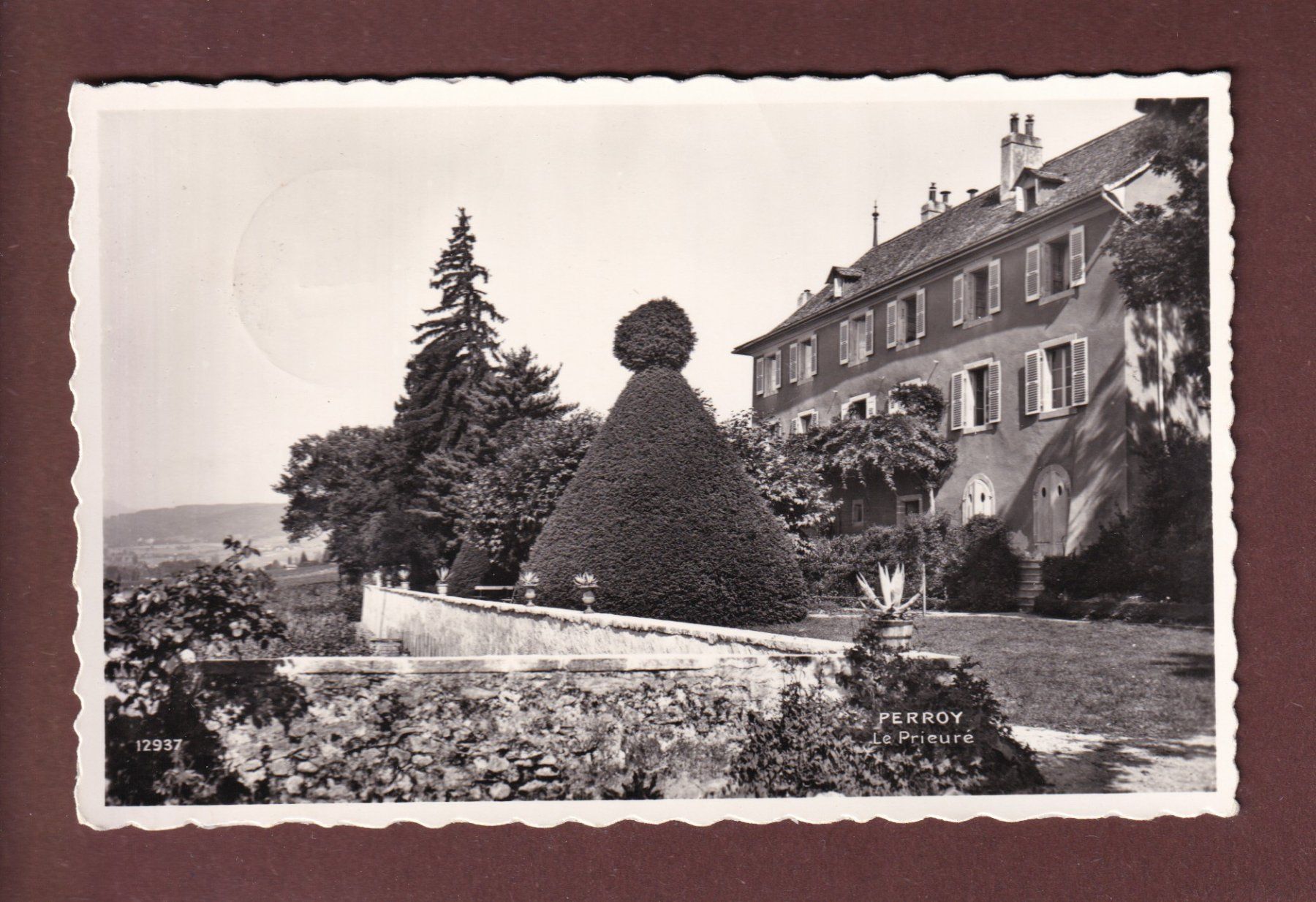 Ansichtskarten: PERROY - Le Prieuré - 1960 – Gebraucht aus Pully von nicecards-shop