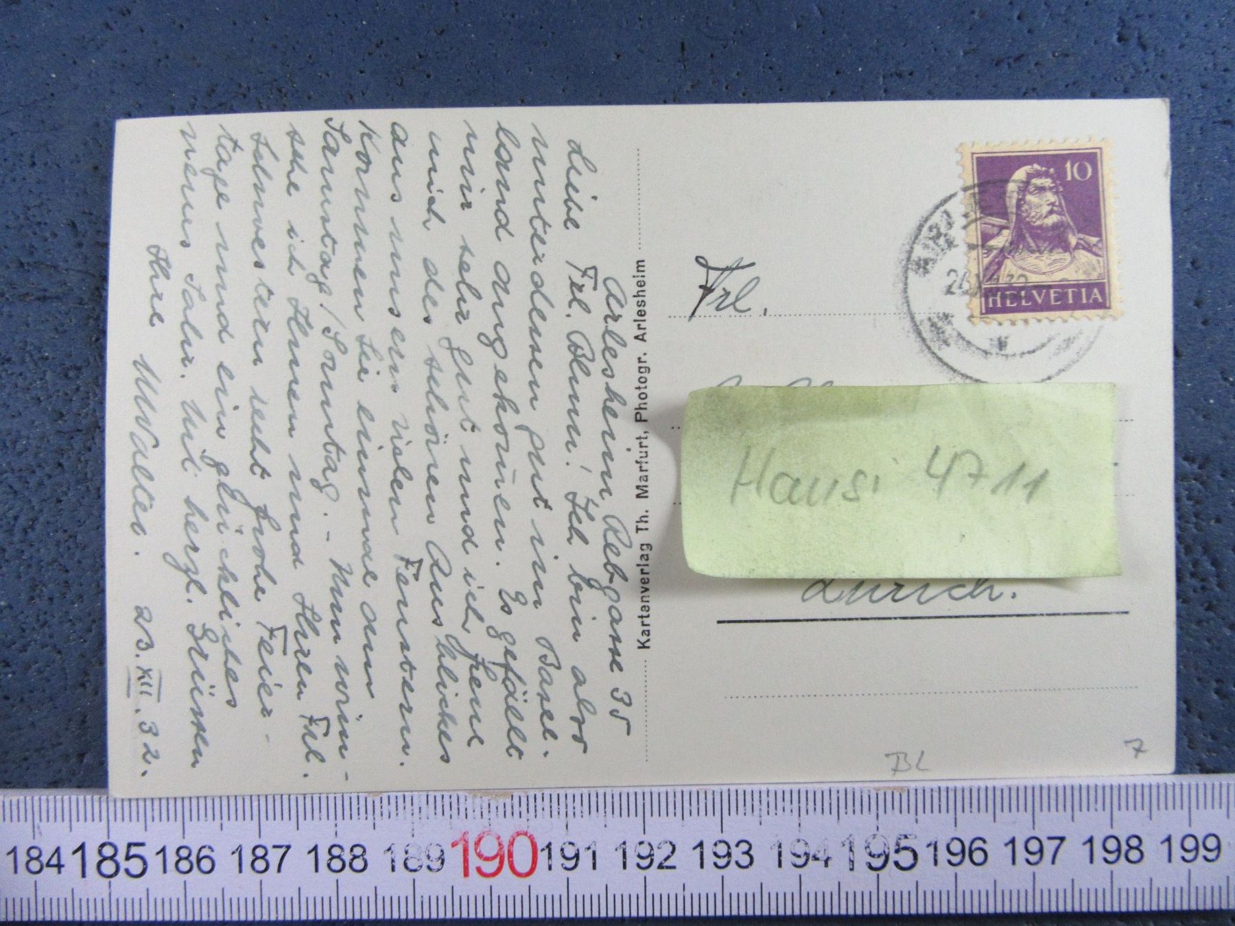 Cartoline postali: ARLESHEIM 1935 EREMITAGE DOMKIRCHE UND BLAUENBERG BL-AK – Usato da Ettingen venduto da Hausi4711 1
