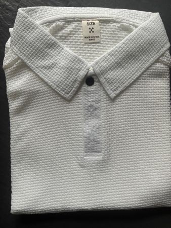 Kurzarm-Poloshirt weiss