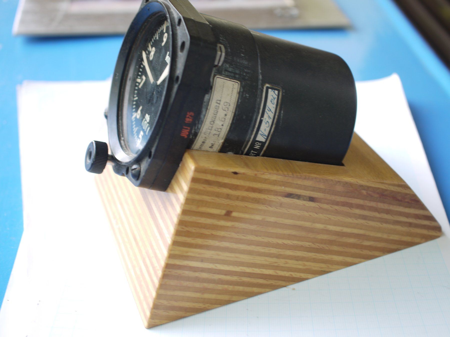 Revue Thommen Misurare: Revue Thommen Luftfahrt Höhenmesser Cockpit-Messgerät mit mb – Usato da Gross venduto da Retro20 8