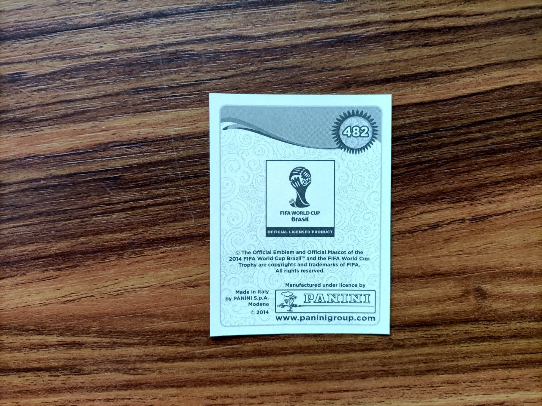 Panini Carte collezionabili: Panini-WM 2014 Nr. 482 – Nuovo (secondo la descrizione) da Hittnau venduto da stamps_and_coins 1