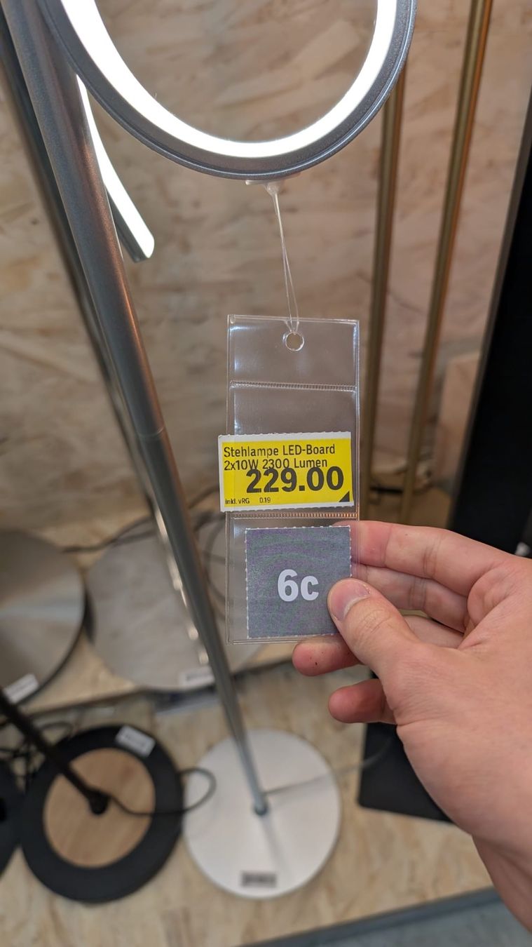 Pfister Lampade: Dekorative LED Stehlampe mit Dimmfunktion – Nuovo (secondo la descrizione) da Zürich venduto da Gizem_GugGag 3