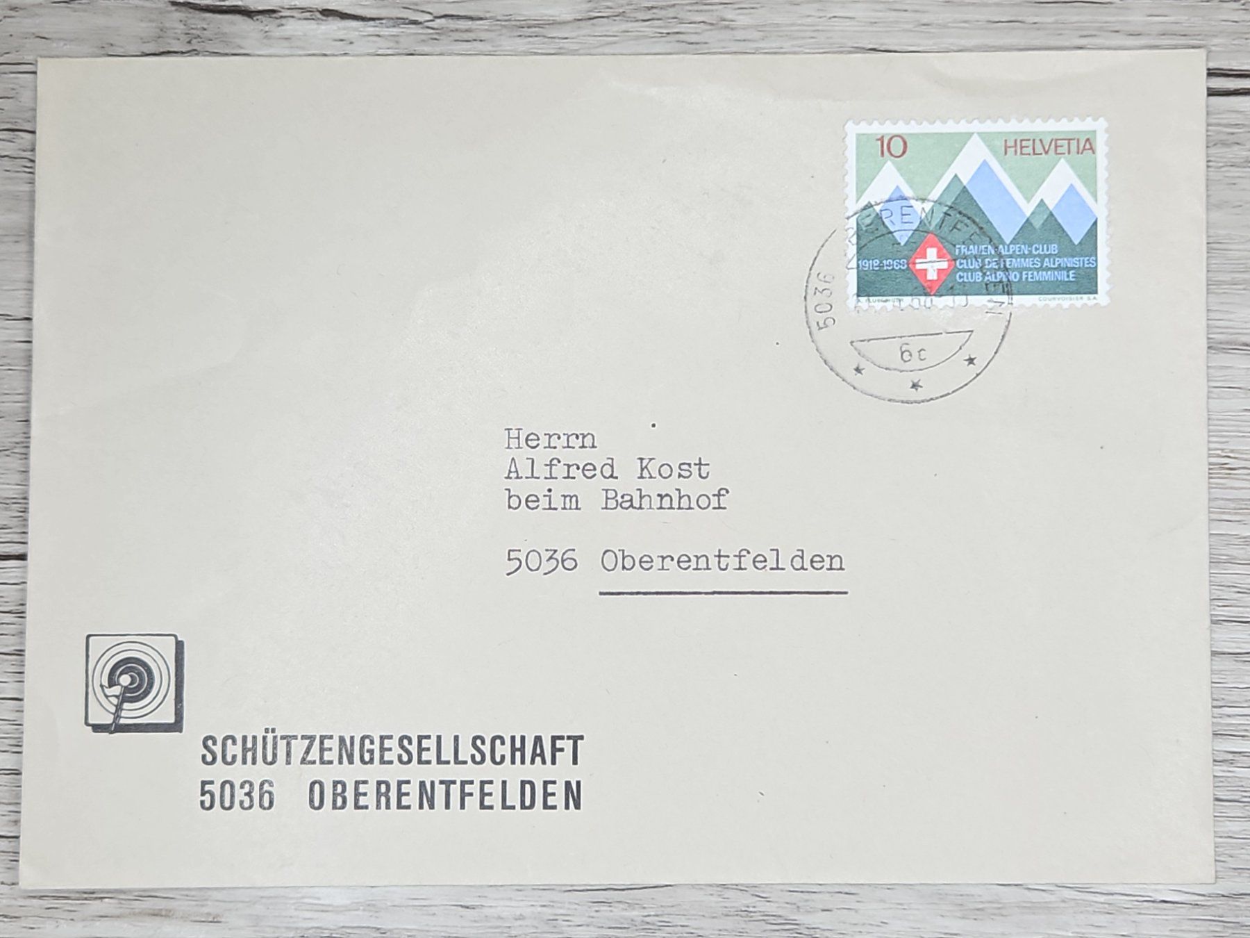 Tutti i francobolli: CL02 Enveloppe + Timbre Suisse 1968 – Usato da Cousset venduto da Patrick_Collections