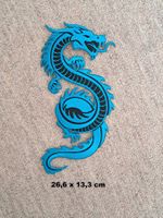 DRACHE  - XXL Aufnäher - Aufbügler - Stickerei - 26,5x13,3cm