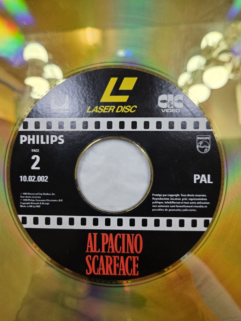 Tutte le decorazioni: Laser Disc Scarface Al Pacino incomplet – Difettoso da Genève venduto da xso_dm5n 5