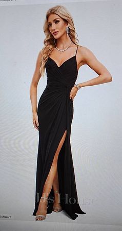 Langes Abendkleid schwarz ca. Gr. 32 zu verkaufen