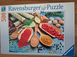 Puzzle Motiv "BUNTER GEWÜRZTISCH"
