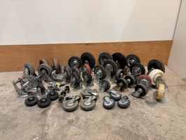 Grosses Konvolut Rollen, Räder, Lenkrollen - Lot