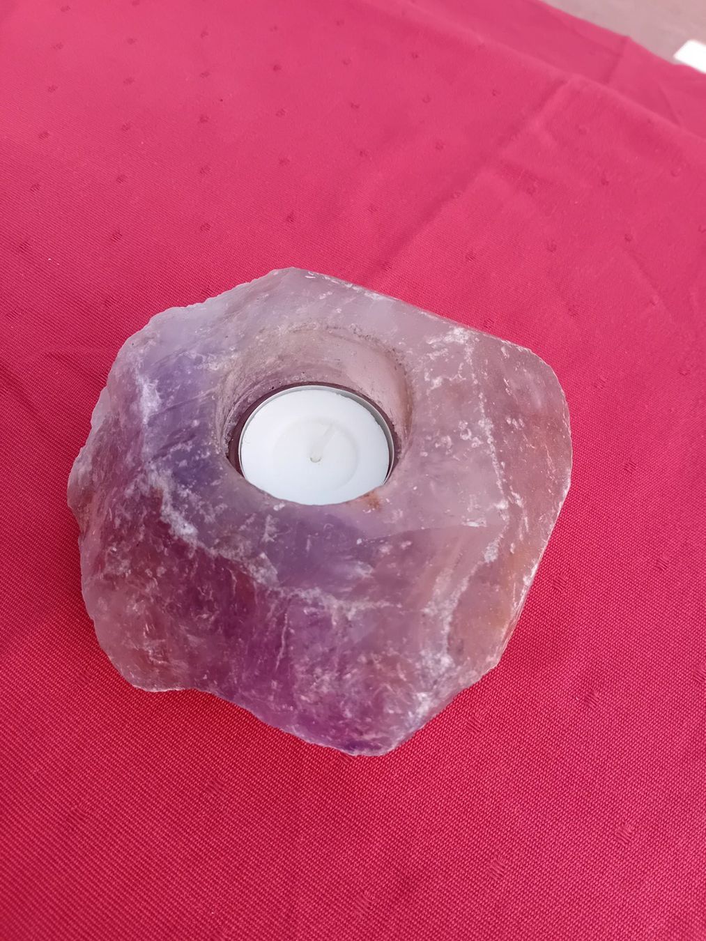 Minerali & Pietre curative: Teelicht aus Amethyst – Usato da Aathal-Seegräben venduto da Martin1818