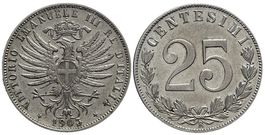 Italien, 25 Cents 1903 (c)