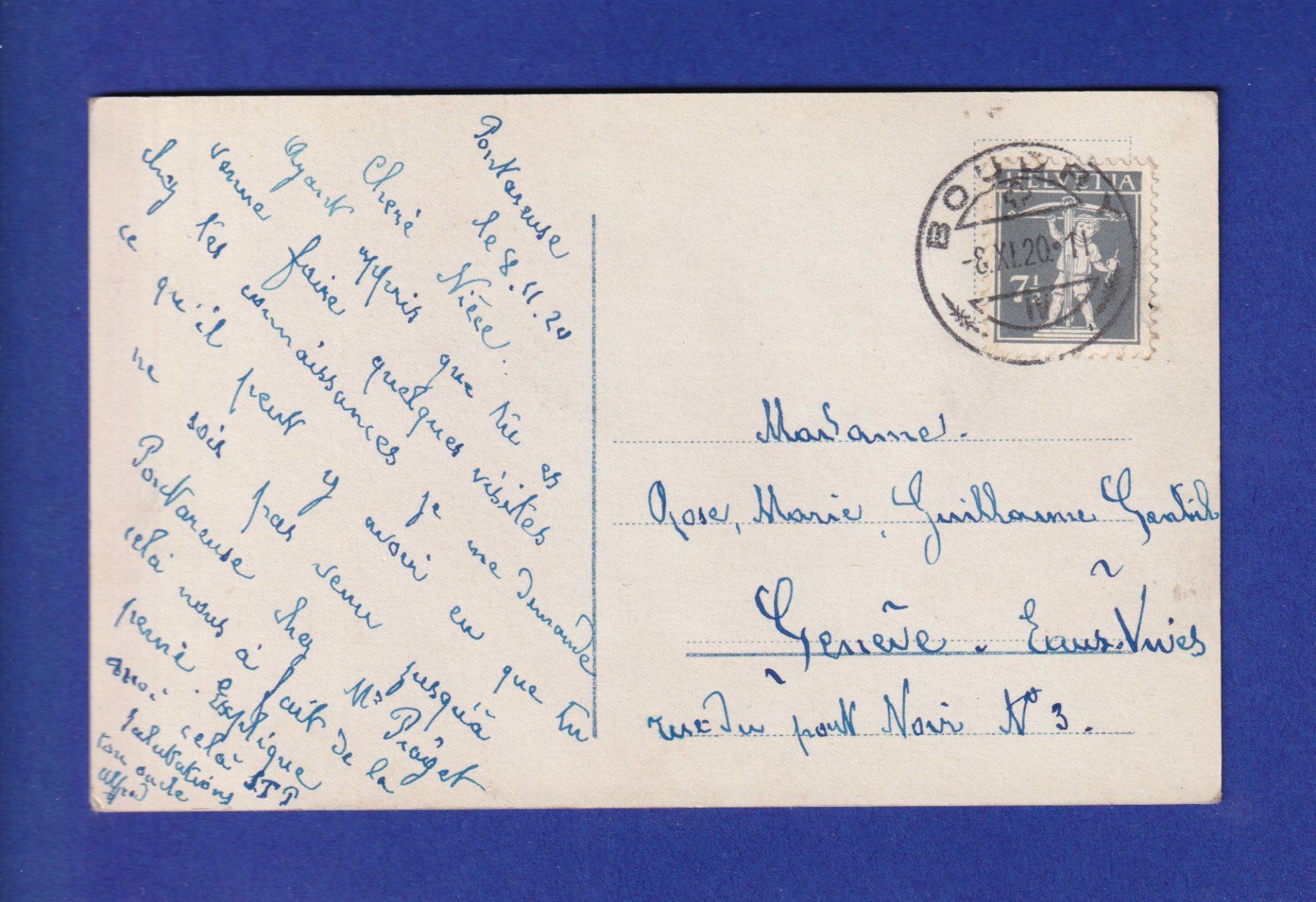 Cartoline postali: ENFANT - Jeune garçon et fleurs – Usato da Pully venduto da nicecards-shop 1