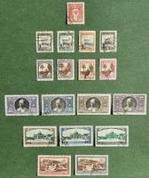 VATIKAN KOMPLETTE DAUERSERIE 18 WERTE 1933 GESTEMPELT