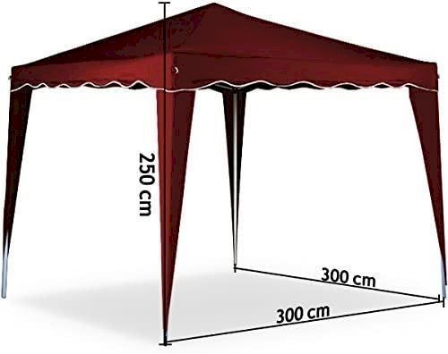 Tende & Padiglioni: Faltpavillon CAPRI 3x3m UV50+ weinrot – Nuovo e nell'imballaggio originale da Bottighofen venduto da zaap 1