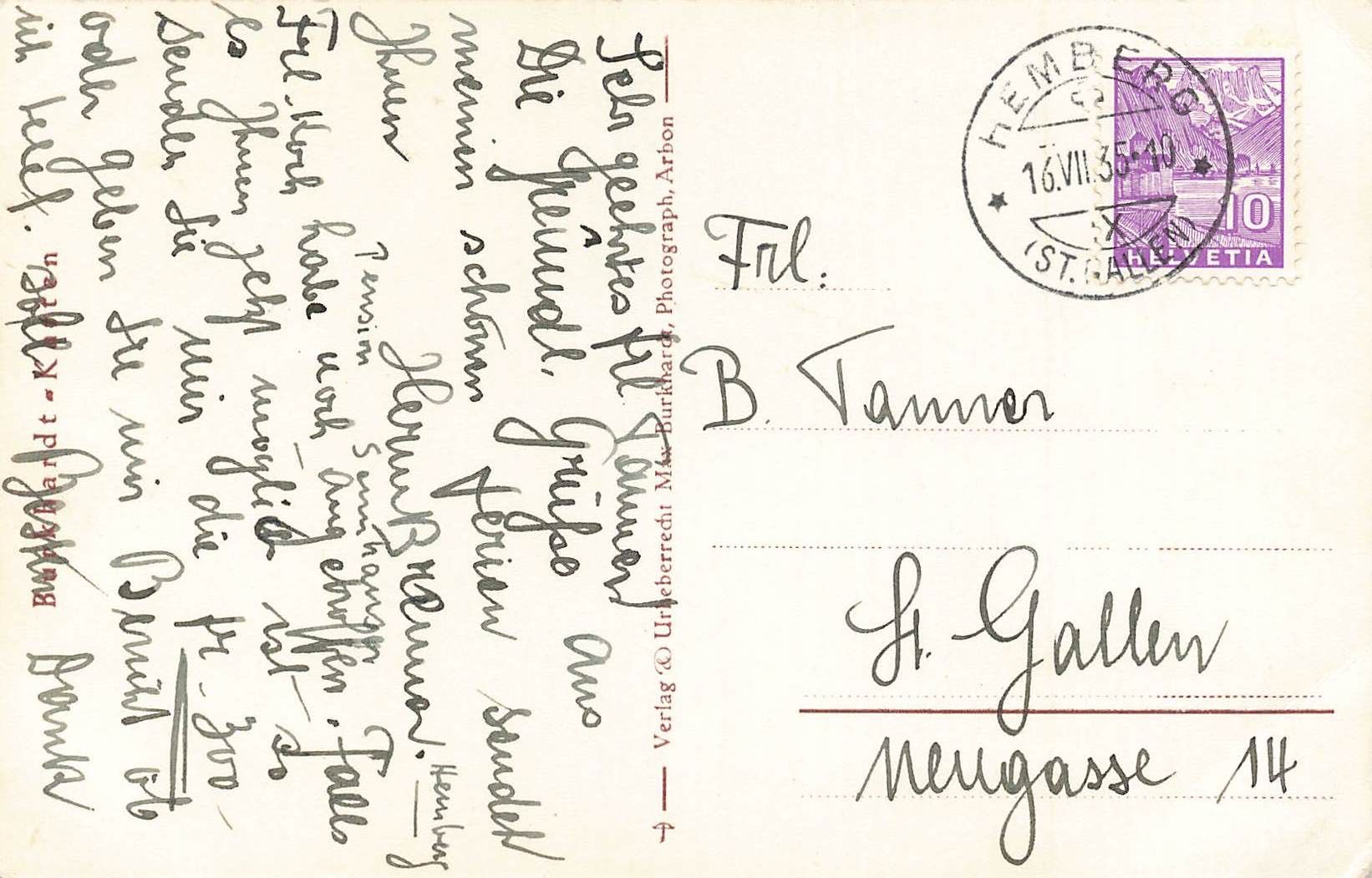Cartoline postali: Hemberg mucche SG – Usato da Biasca venduto da Blenio71 1