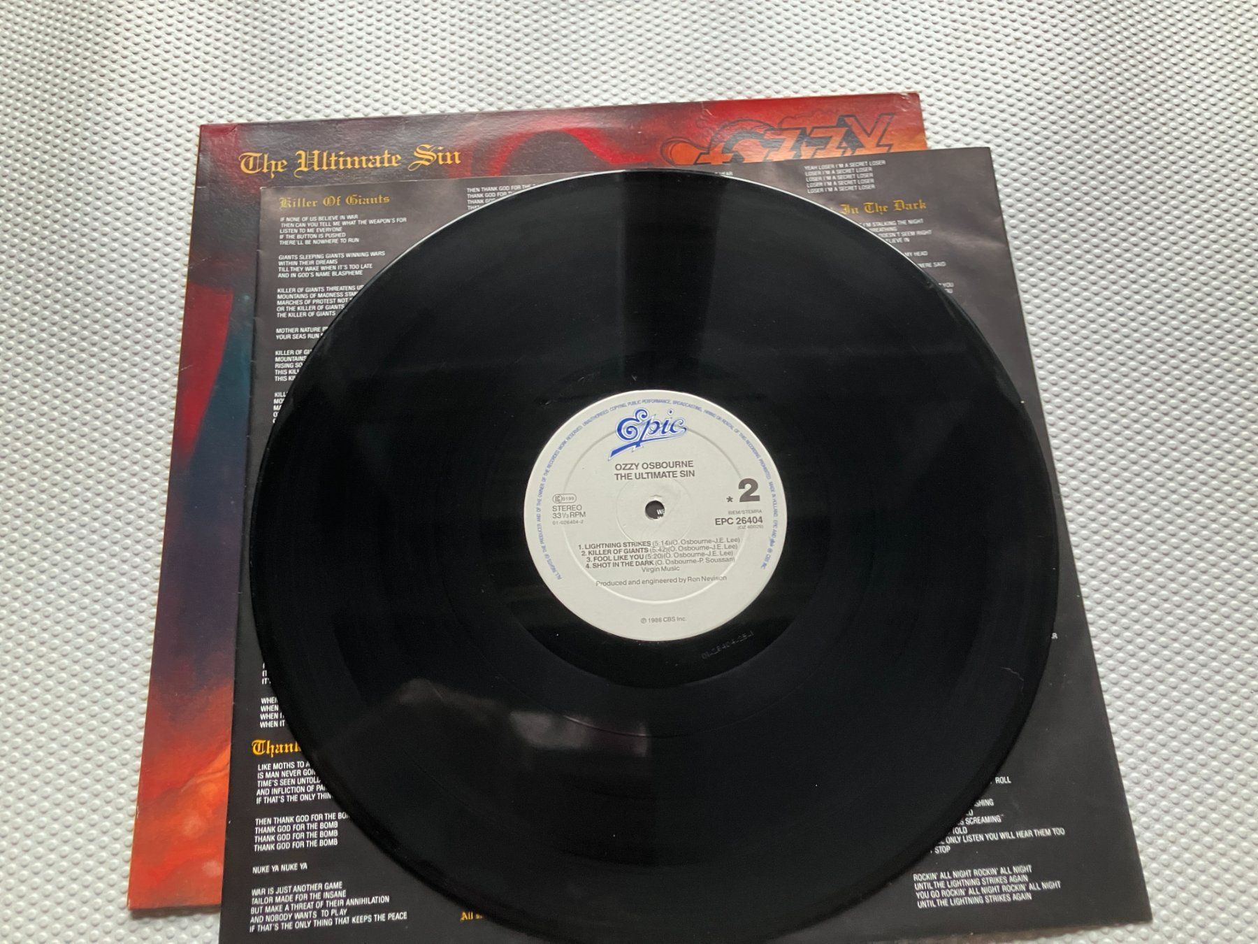Dischi in vinile: Ozzy Osbourne – Usato da Aarwangen venduto da Jukebox3 8