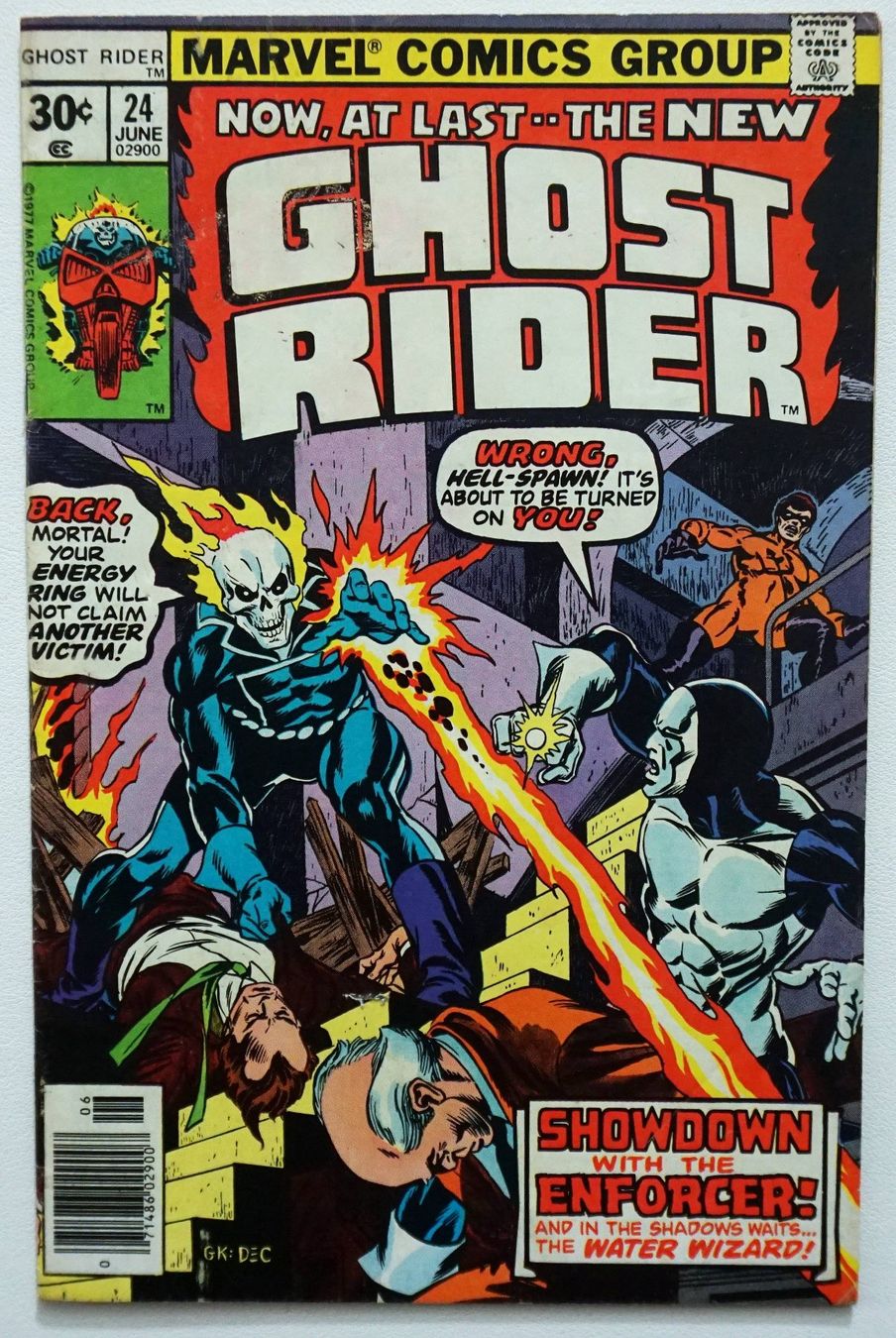 Comics: GHOST RIDER #24 SHOWDOWN VS. THE ENFORCER MARVEL 1977 – Gebraucht aus Lugano von YouWantUS
