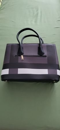Tasche Schwarz, Grau , Weiss