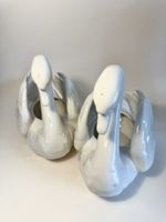 Goebel – 2 grosse weisse Porzellan-Schwäne / Schwan-Paar 