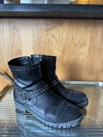 Boots/Stiefeletten schwarz mit Schnalle Grösse 40