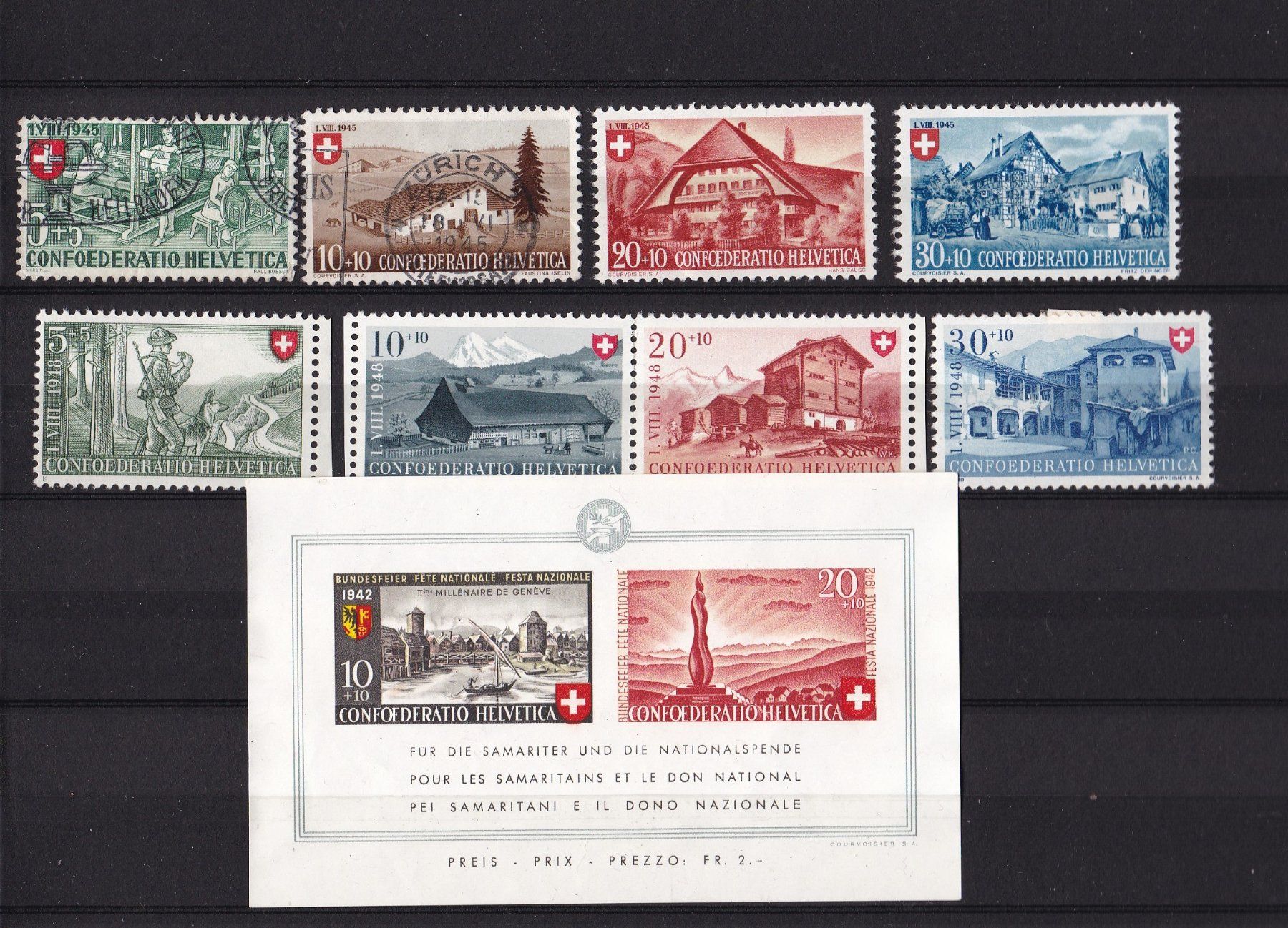 Tutti i francobolli: CH Briefmarken Lot "Pro Juventute & Pro Patria" – Usato da Münchwilen AG venduto da Nesar 5