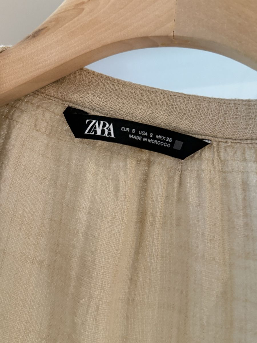 Zara Camicette: Zara Bluse Beige Gr. S. – Usato da Volketswil venduto da habibeoez 2