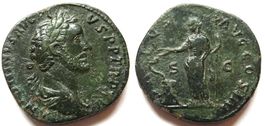 ANTONINUS PIUS Æ Sestertius (152-153 AD)  very nice !