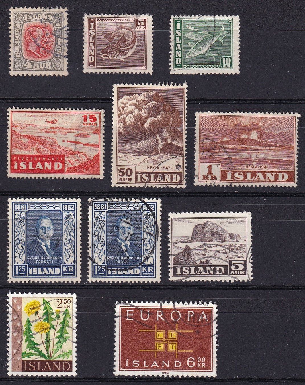 Tutti i francobolli: Island, Lot – Usato da Castione venduto da Rx-stamps