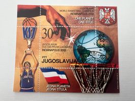 Jugoslawien 2002 Indianopolis Block Erstag   (A1146)