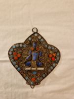 Antiker Anhänger Tibet Koralle Türkis Lapislazuli