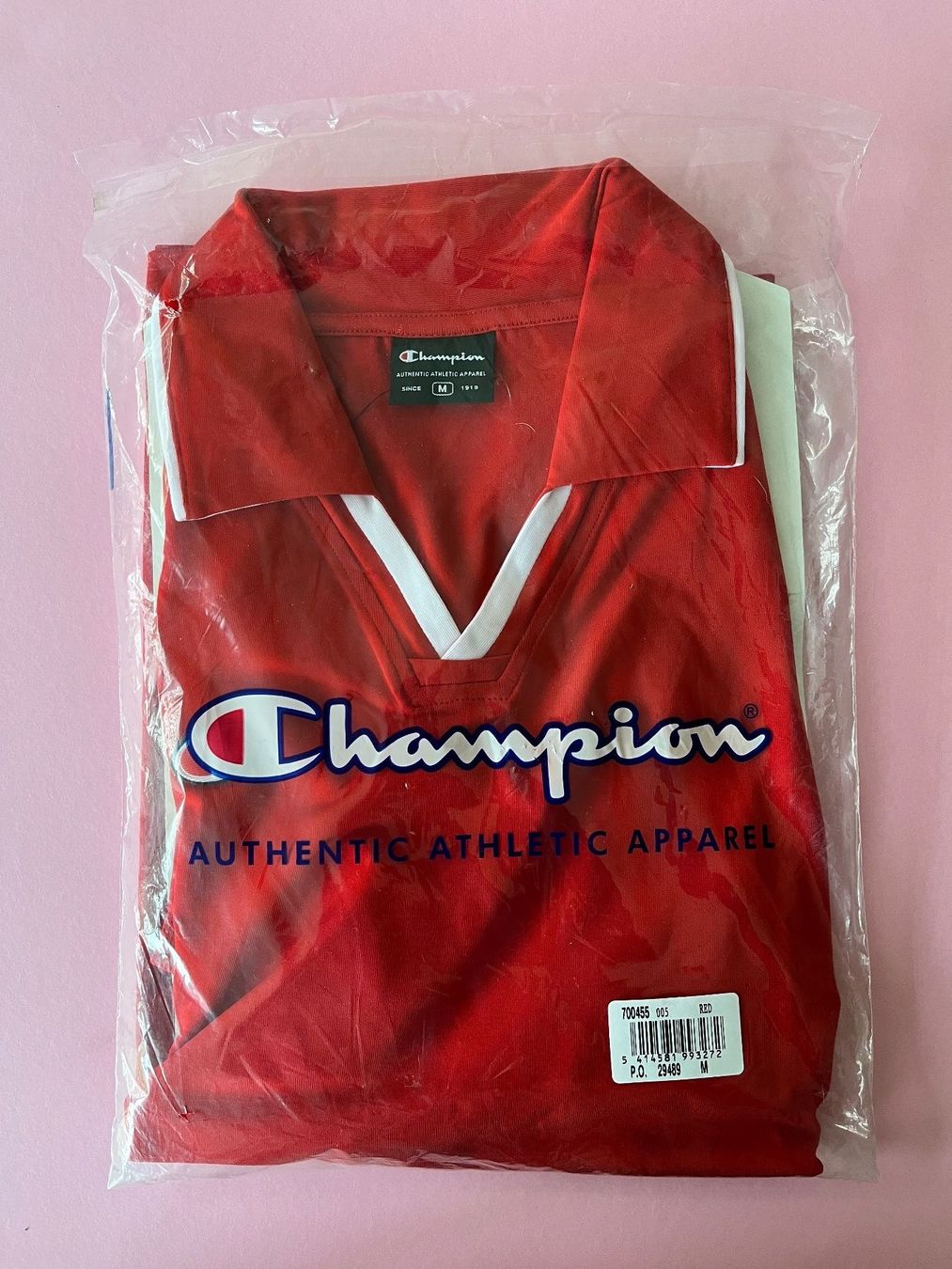 Champion T-shirt: Shirt Kurzarm, Champion, Grösse M, Farbe Rot – Nuovo e nell'imballaggio originale da Rudolfstetten venduto da gst_g7xl 4