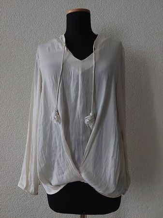 Bluse festlich Esprit elfenbein  Grösse 34 gross