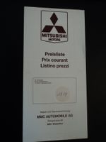 Prospekt Preisliste Mitsubishi 1979 Lancer Celeste Sapporo