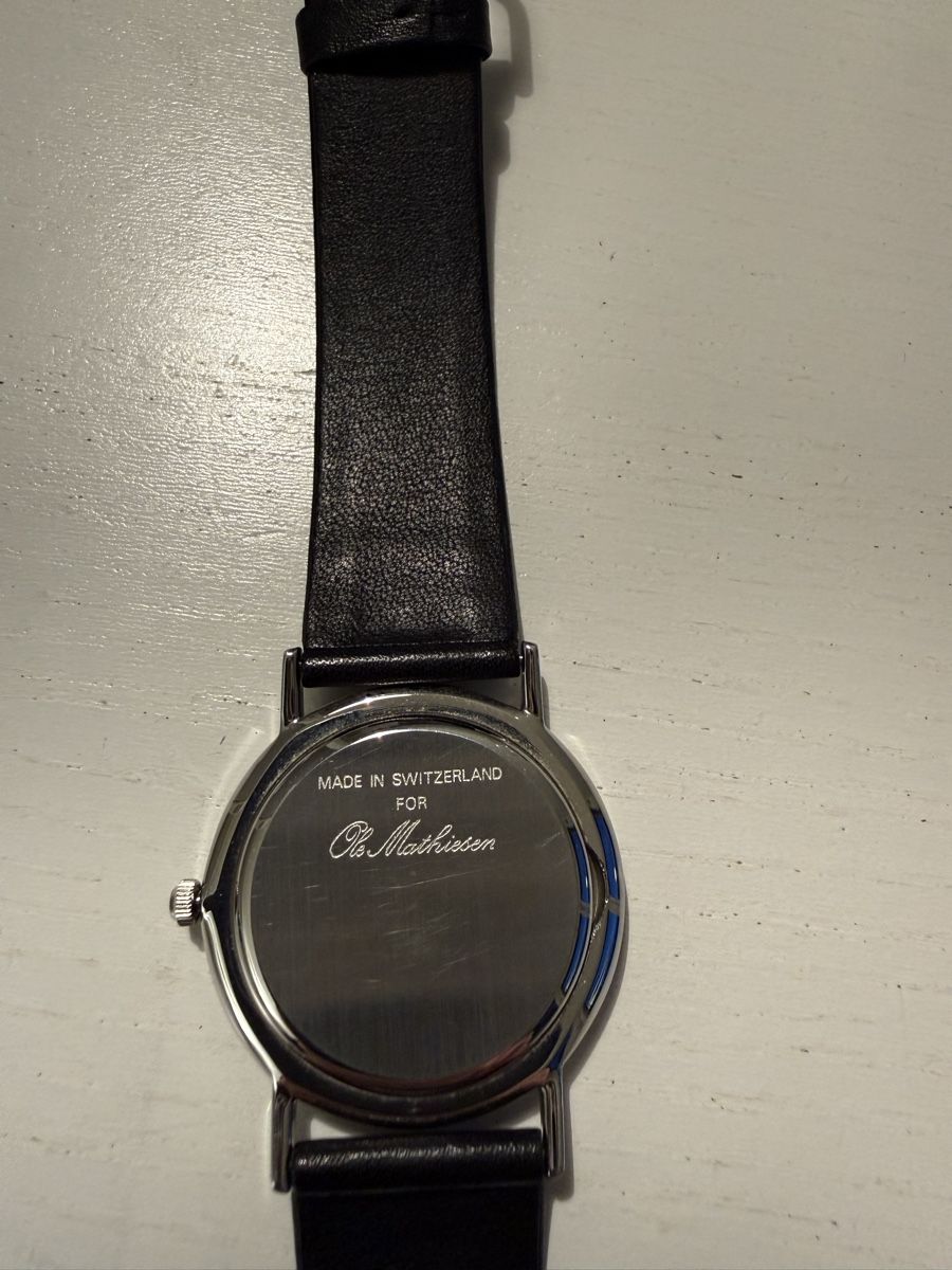 Orologi: Ole Mathiesen Uhr mit Lederband – Usato da Luzern venduto da django013 2