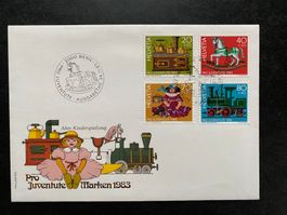 FDC Pro Juventute + Passende 4er Blöcke 1983 ET  **