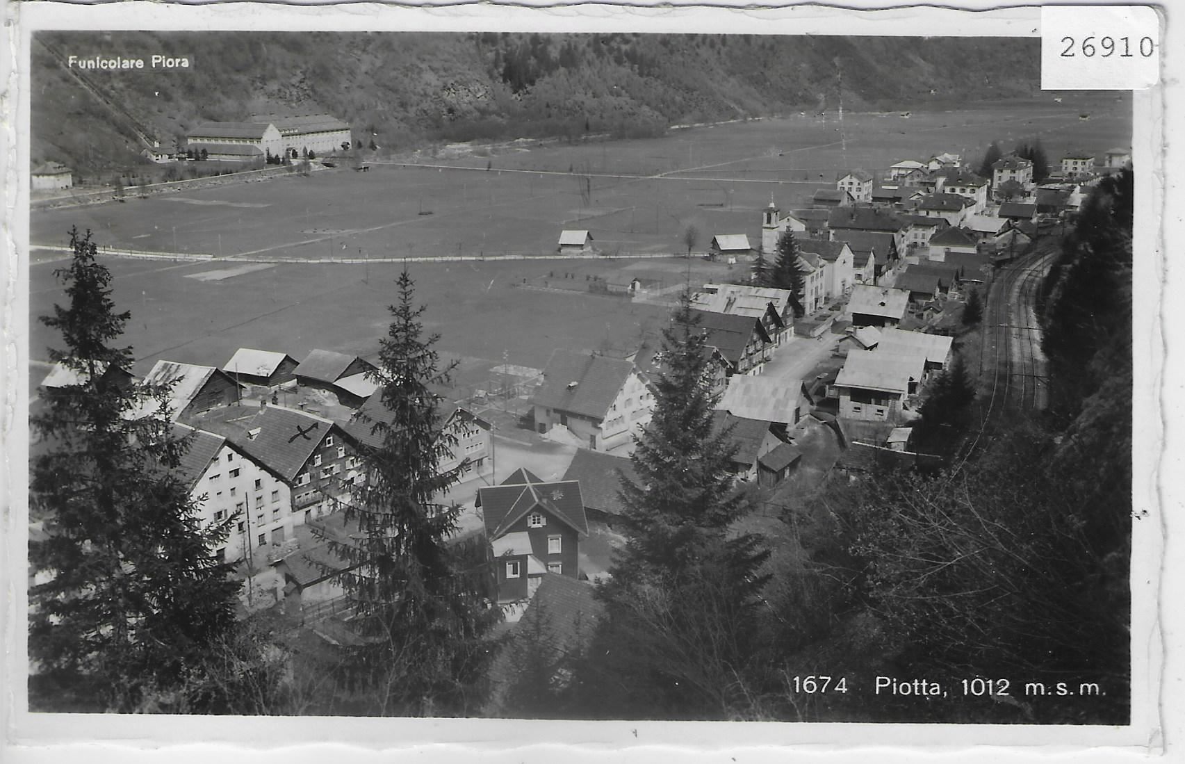 Cartes postales: Piotta - vista generale - Bahnlinie – D'occasion à Ettingen par Kartenplanet