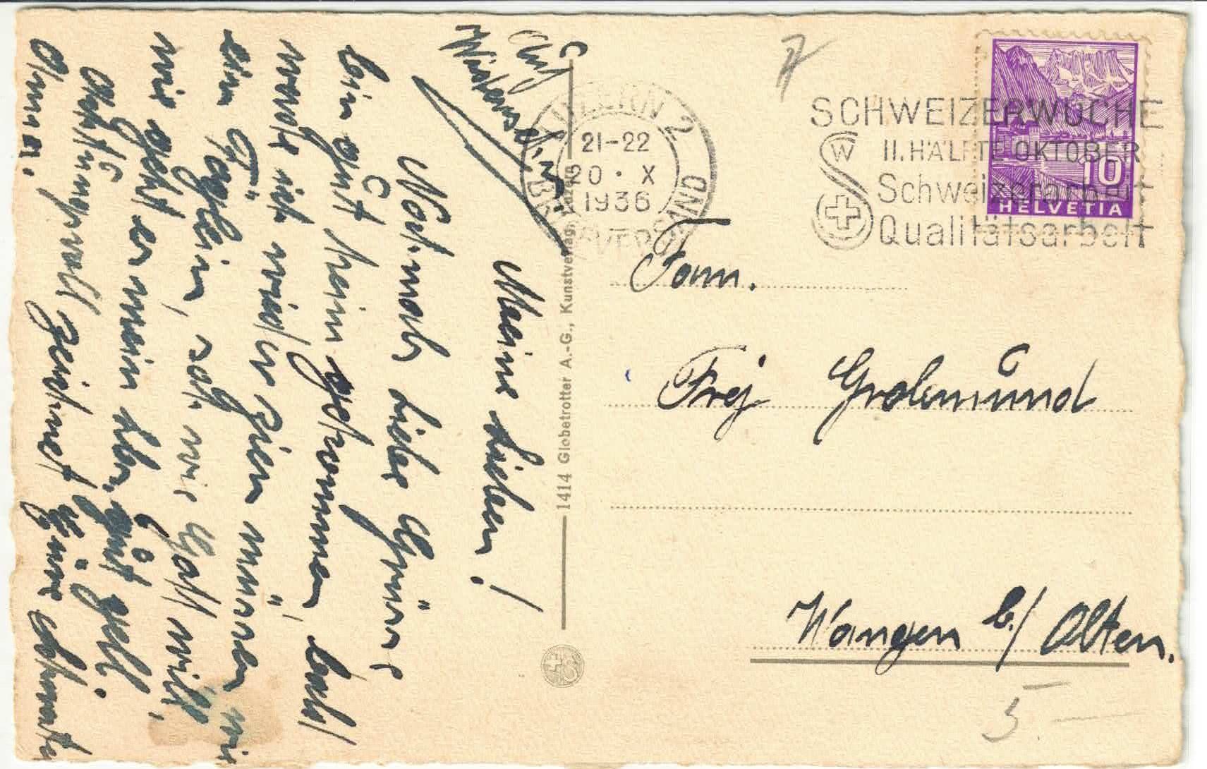 Cartoline postali: Luzern - Sanatorium St. Anna - Litho – Usato da Ettingen venduto da Kartenplanet 1