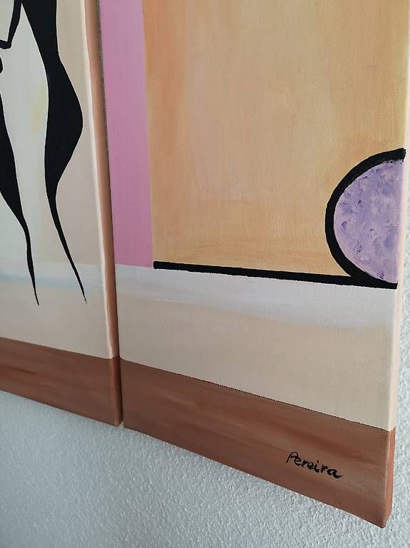 Dipinti: handgemaltes Gemälde Wandbild 3tlg 108x58 – Usato da Ostermundigen venduto da lid_sg9q 3