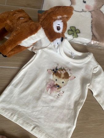 wunderschönes, neues Set für ein Baby Gr. 56 "Reh"