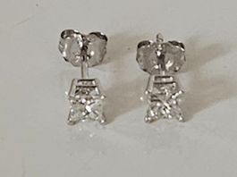 585 Gold Diamanten Solitär Ohrstecker  0.40 ct NP 2190