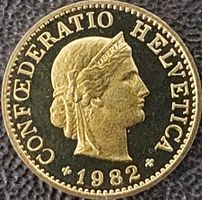 5 Rappen 1982 stgl. / aus Münzsatz