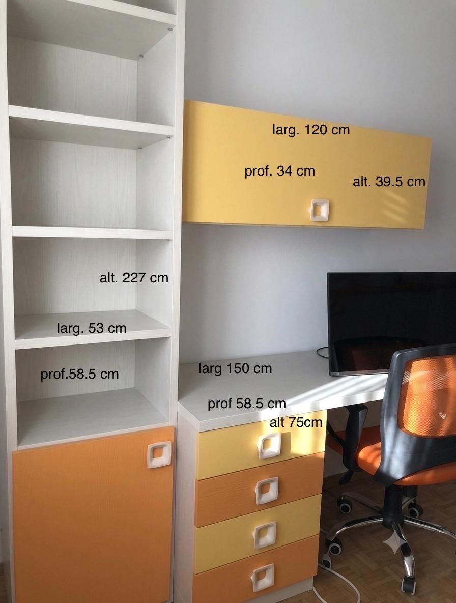 Mobilhome: Mobile componibile per cameretta, arancio/giallo – Gebraucht aus Arbedo von bar_9rsw 3