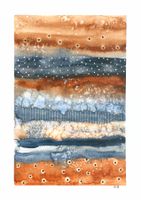 Aquarell Print Abstrakt - 14.5 x 20.5cm