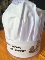 Profi-Kochmütze "Aller Anfang ist schwer"