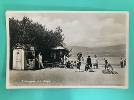 Postkarte Estavayer - La plage