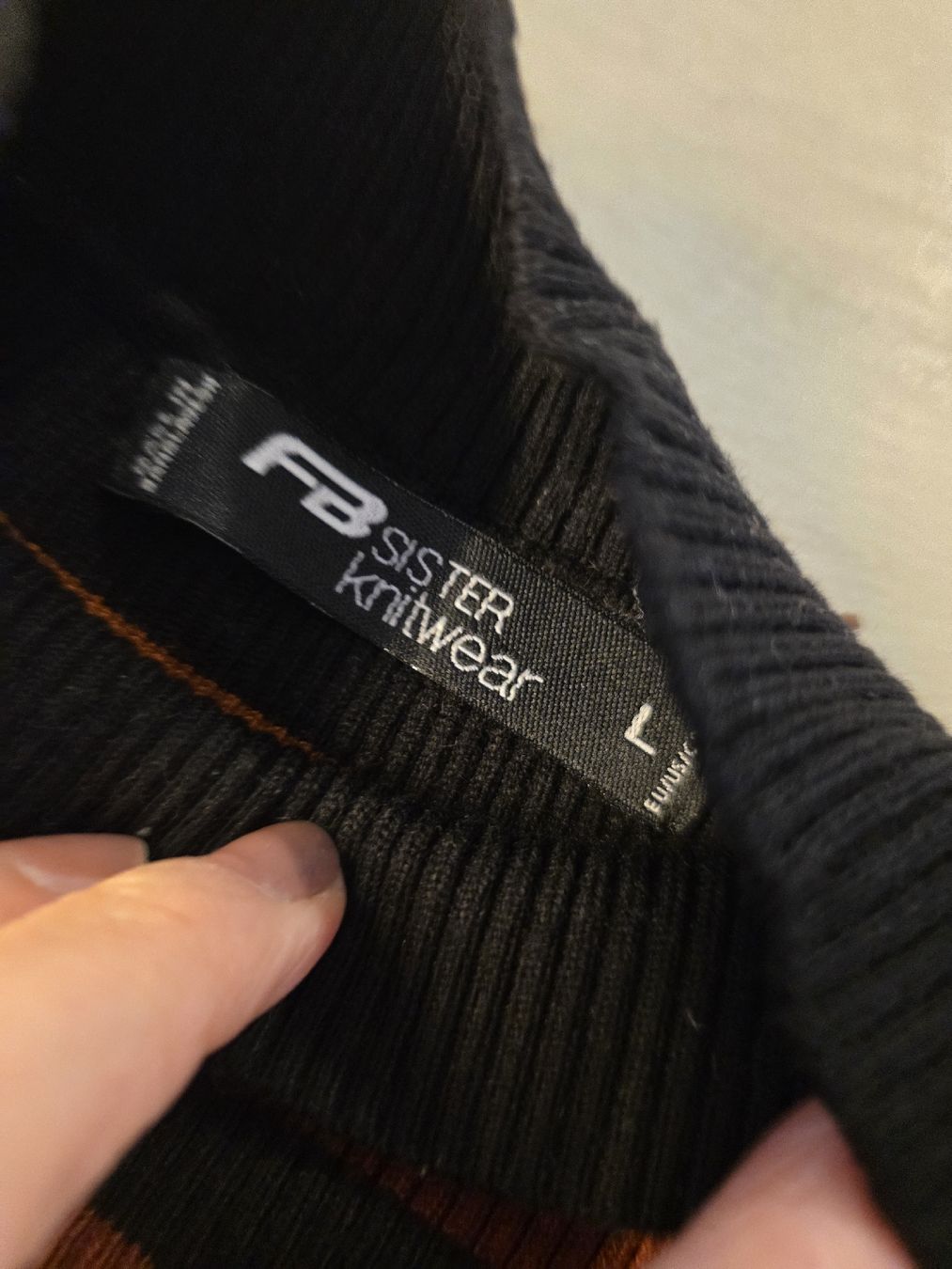 Maglioni & Felpe: Pullover FB Sister gestreift braun schwarz Grösse L – Usato da Wigoltingen venduto da Zuckerfee84 1